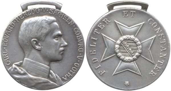 Sachsen-Coburg & Gotha, Silberne Verdienstmedaille des SEHO (Carl Eduard)