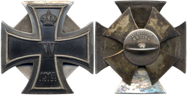 Eisernes Kreuz 1914 1. Klasse - Schraubscheibe Meybauer (!)