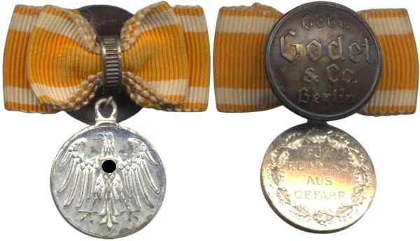 Miniaturdekoration - Rettungsmedaille (1933)