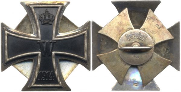 Eisernes Kreuz 1914 1. Klasse - Schraubscheibe Meybauer (!)