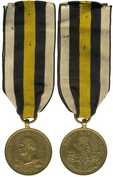 Preußen, Erinnerungs-Kriegsdenkmünze für die Kämpfer von 1813-1815