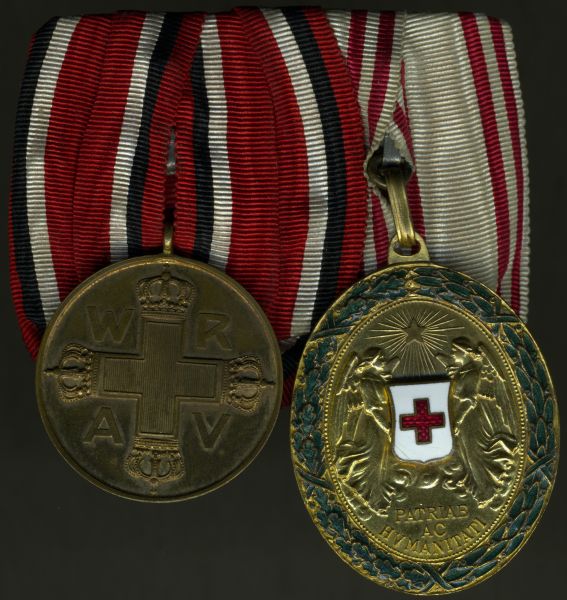 2er Ordensschnalle Rotes Kreuz