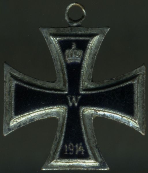 Miniatur - Eisernes Kreuz 2. Klasse 1914 - Emaille