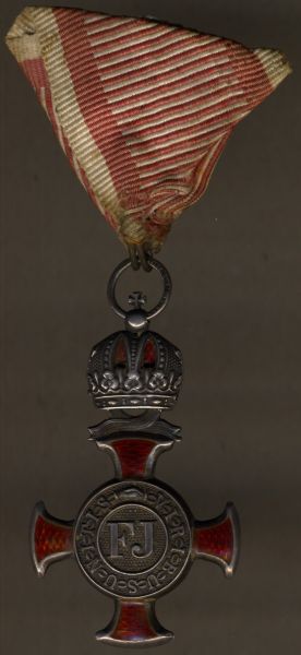 Österreich, Silbernes Verdienstkreuz mit Krone - Wilhelm Kunz / Wien