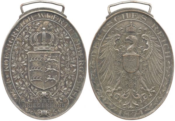 Württemberg, Kriegerbund-Fahnenmedaille