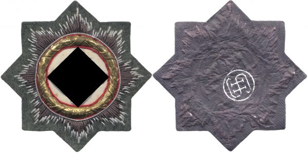 Deutsches Kreuz in Gold (gestickt)
