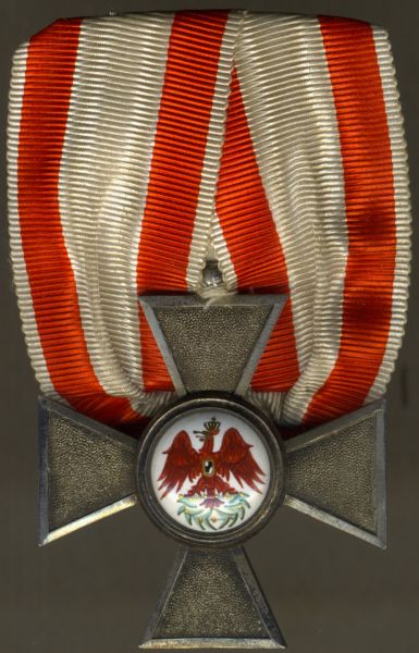 Einzelordensschnalle - Preußen, Roter-Adler-Orden 4. Klasse