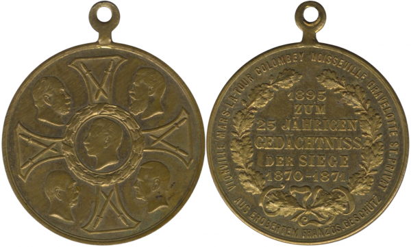 Medaille auf das 25. Jubiläum der Siege 1870/71