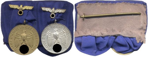 2er Ordensschnalle Wehrmacht-Dienstauszeichnungen