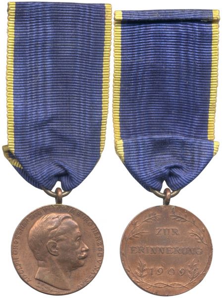 Nassau, Bronzene Erinnerungsmedaille