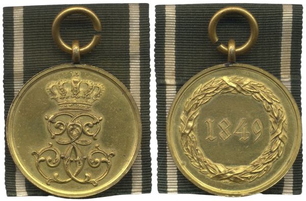 Sachsen-Altenburg, Erinnerungsmedaille für den Feldzug 1849