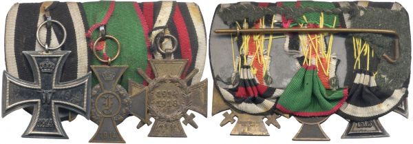 3er Ordensschnalle eines Weltkriegsveteranen Anhalt