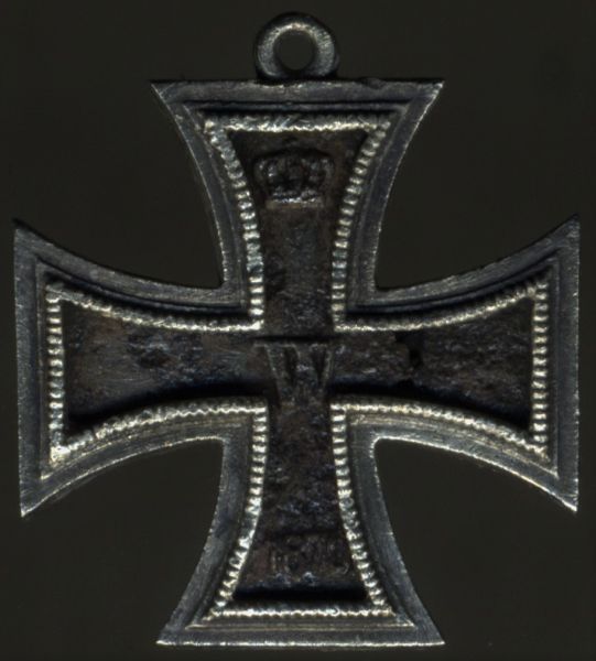 Miniatur - Eisernes Kreuz 2. Klasse 1870 - dreiteilig (!)