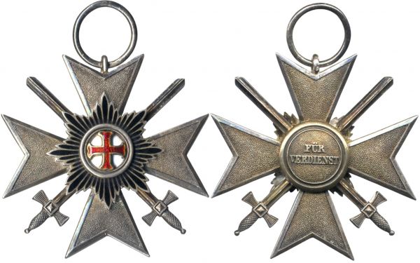 Waldeck & Pyrmont, Verdienstkreuz 4. Klasse mit Schwertern