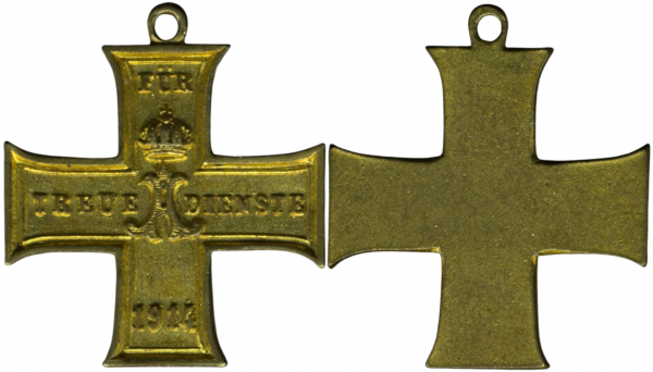 Miniatur - Schaumburg-Lippe, Kreuz für treue Dienste (1914)