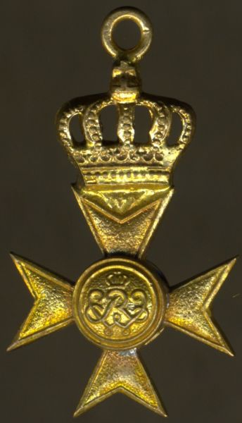 Miniatur - Preußen, Verdienstkreuz in Gold mit der Königlichen Krone