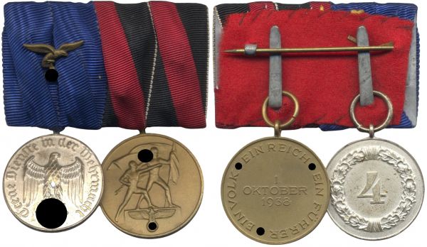 2er Ordensschnalle eines Luftwaffensoldaten