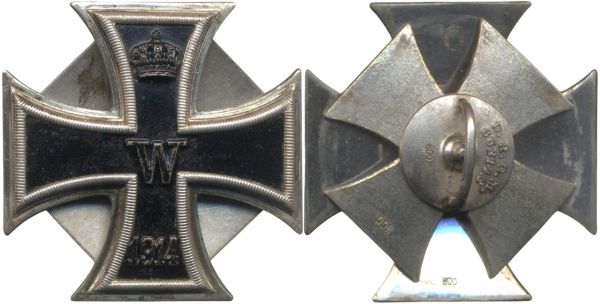 Eisernes Kreuz 1914 1. Klasse - Schraubscheibe Meybauer (!)