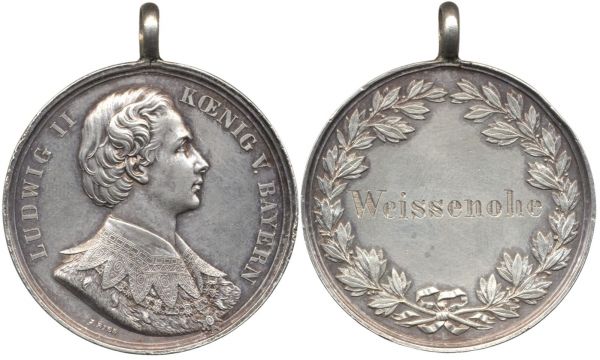 Bayern, Bürgermeistermedaille (Ludwig II.) - "Weissenohe"