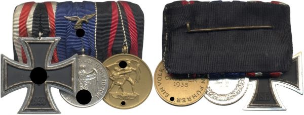 3er Ordensschnalle eines Luftwaffe-Angehörigen