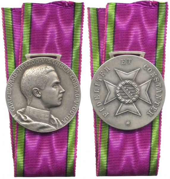 Sachsen-Coburg & Gotha, Silberne Verdienstmedaille des SEHO (Carl Eduard)