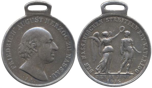 Nassau, Waterloo-Medaille