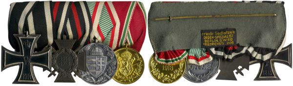 4er Ordensschnalle eines Weltkriegsveteranen