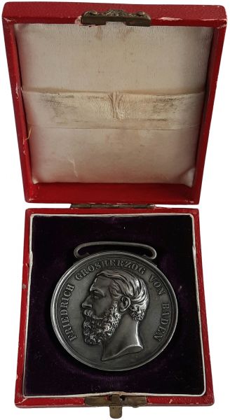 Baden, Silberne Verdienstmedaille (Friedrich I.) im Etui