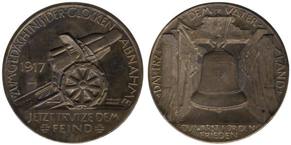 Medaille "Zum Gedächtnis der Glockenabnahme 1917"