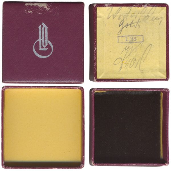 LDO-Schachtel zur Miniatur eines Mutterkreuzes - LDO-Logo 1. Form (!)