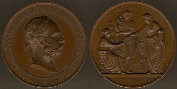 Österreich, Verdienstmedaille der Weltausstellung 1873 in Wien